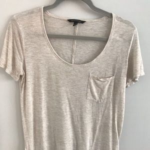 Grey Beige Soft Tee